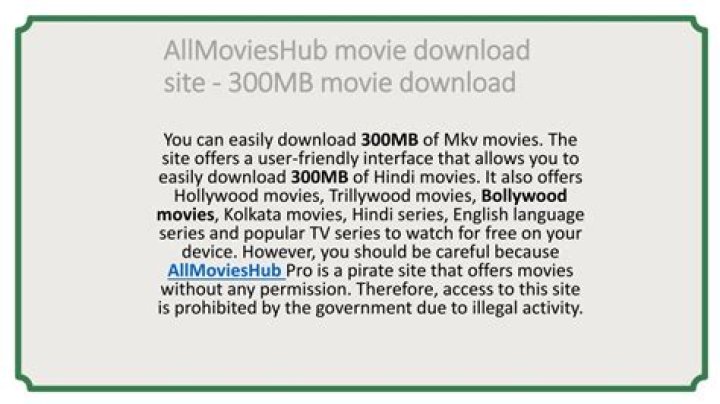 300MB Movie Download: The Ultimate Guide to Legal and Safe Downloads