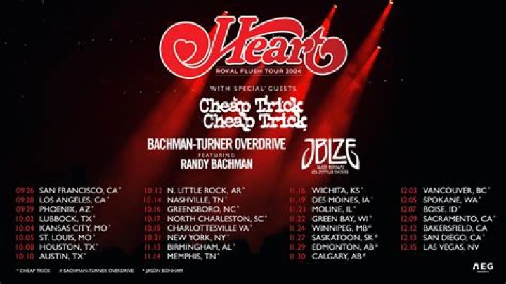 Exciting Heart Tour 2024: Destinations & Dates!