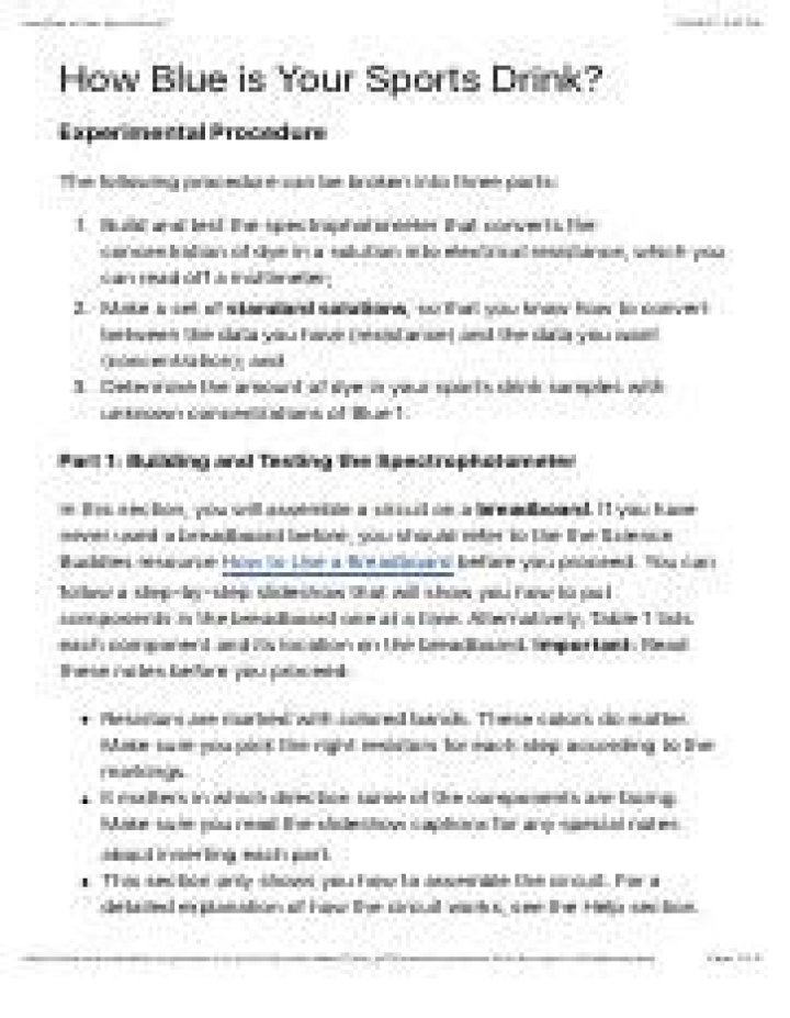 How Blue is Your Sports Drink? Unveiling the Truth Behind the Blue Hue