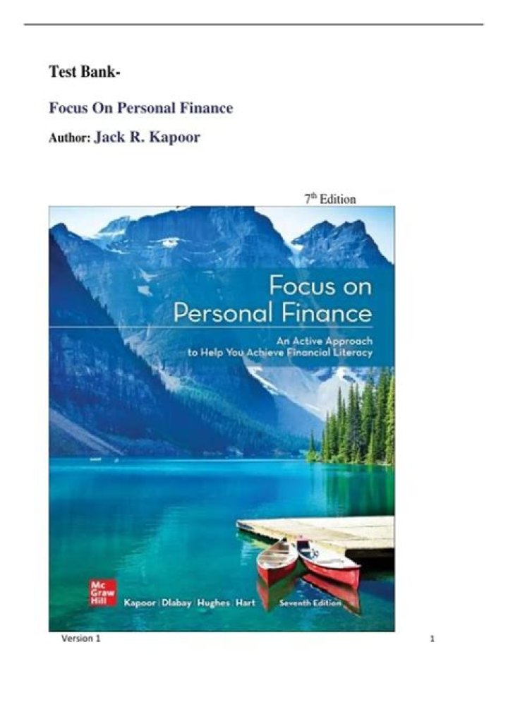 Jack R. Kapoor Focus on Personal Finance: Mastering Wealth Management