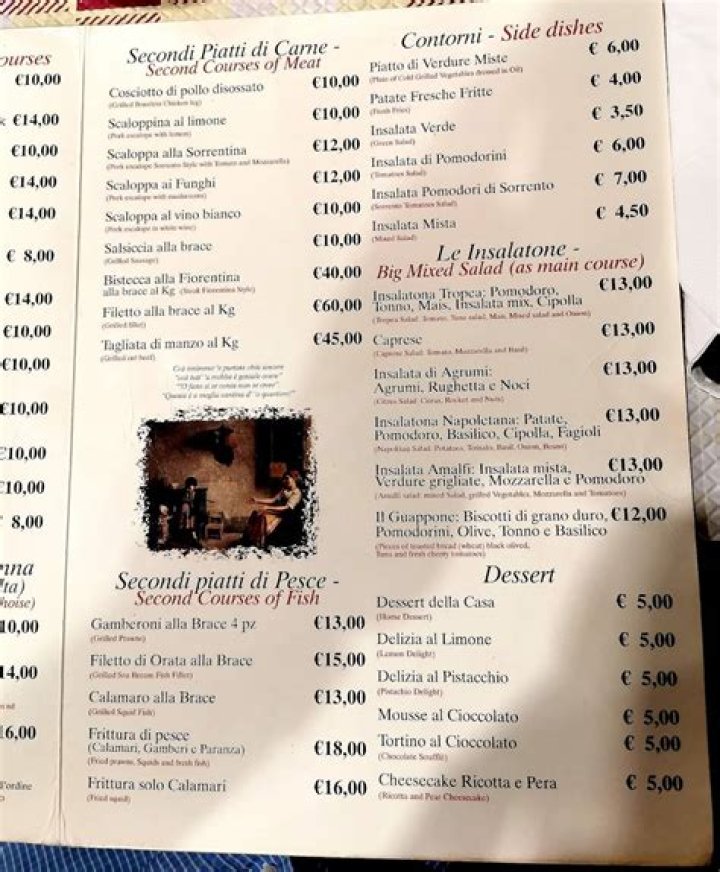 Exploring the Unique Flavors of La Cantinaccia del Popolo Menu