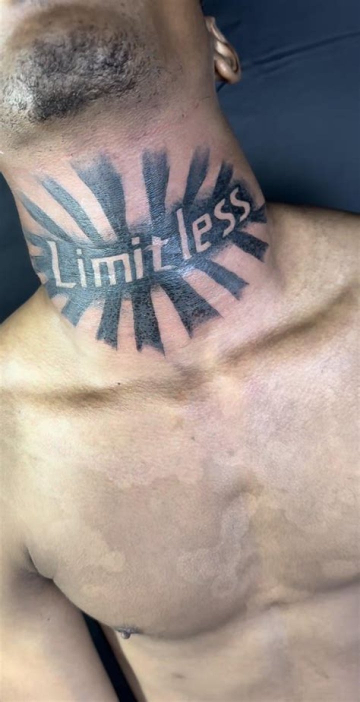 Limitless Tattoo on Neck: A Bold Expression of Art and Identity