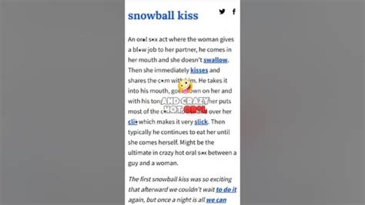What is a Snowball Kiss: Understanding the Phenomenon and Its Impact